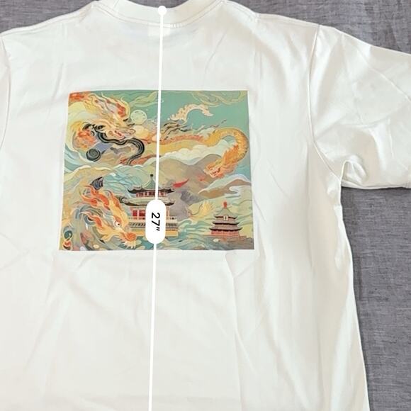 Noice China x Wharton University of PA Collab Tee | Dragon Art Back Graphic - M - Picture 2 of 16